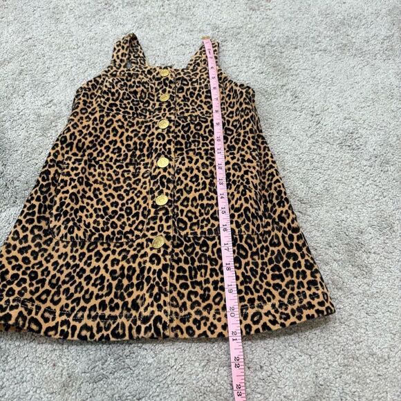 NWT J. Crew Crewcuts Girl’s Corduroy Leopard Button Front Dress Size 4 - Picture 11 of 11